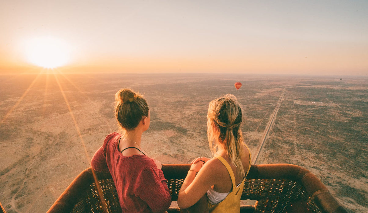 Sunrise Hot Air Balloon Ride, Breakfast & Desert Safari Experience for One