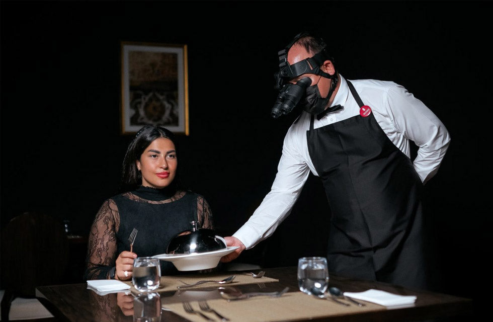 Dining in the Dark Set Menu with Drinks for Two at Fresh Basil - Bab Al Qasr