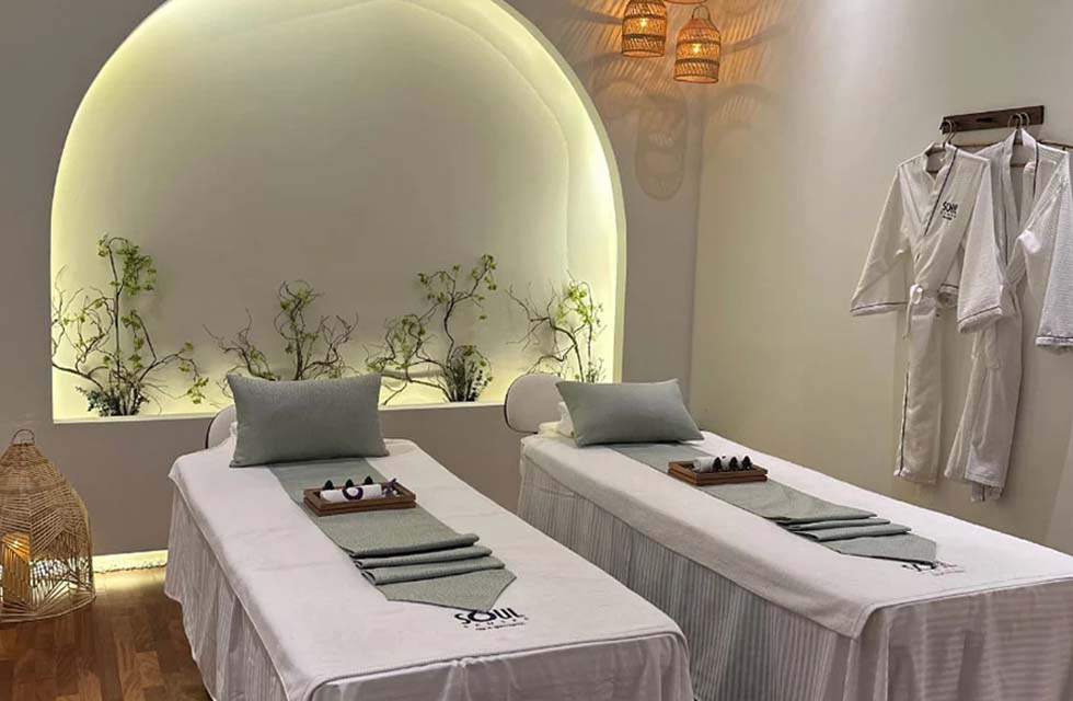 Relaxing Couples Massage at Soul Senses with Premium Dinner for Two at Lena