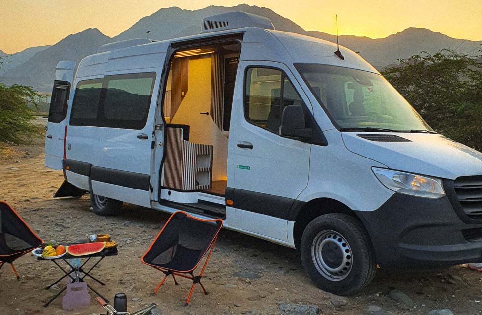 Romantic Camper Van Getaway for Two with Wayout UAE Rental