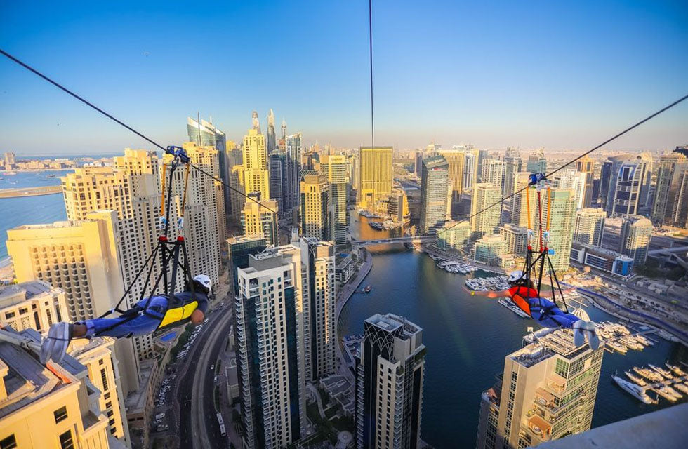 Exciting Zipline Ride for One with Luxurious International Dinner Cruise for Two