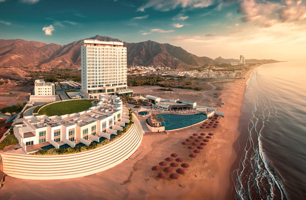 Serene One-Night Stay with Breakfast for Two at Royal M Al Aqah Beach