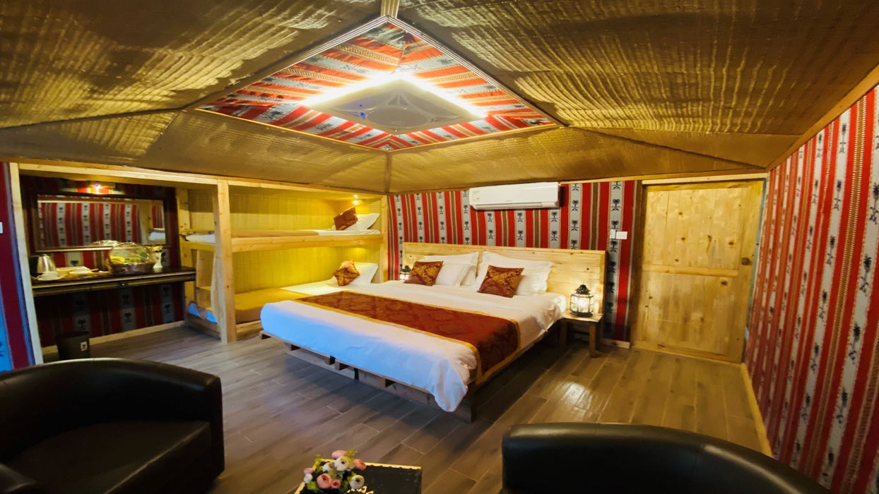 1 Night Stay with Dinner in a Deluxe Bedouin Chalet for 4 People | Days Out at Wondergifts