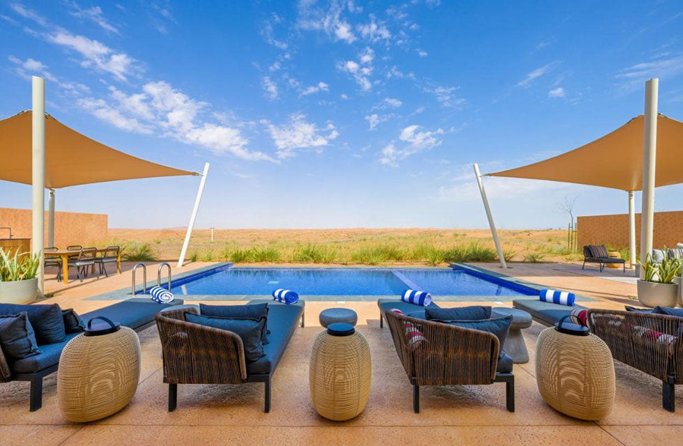 Exclusive 1-Night Tent Stay with Private Pool and Breakfast for Two at Al Badayer