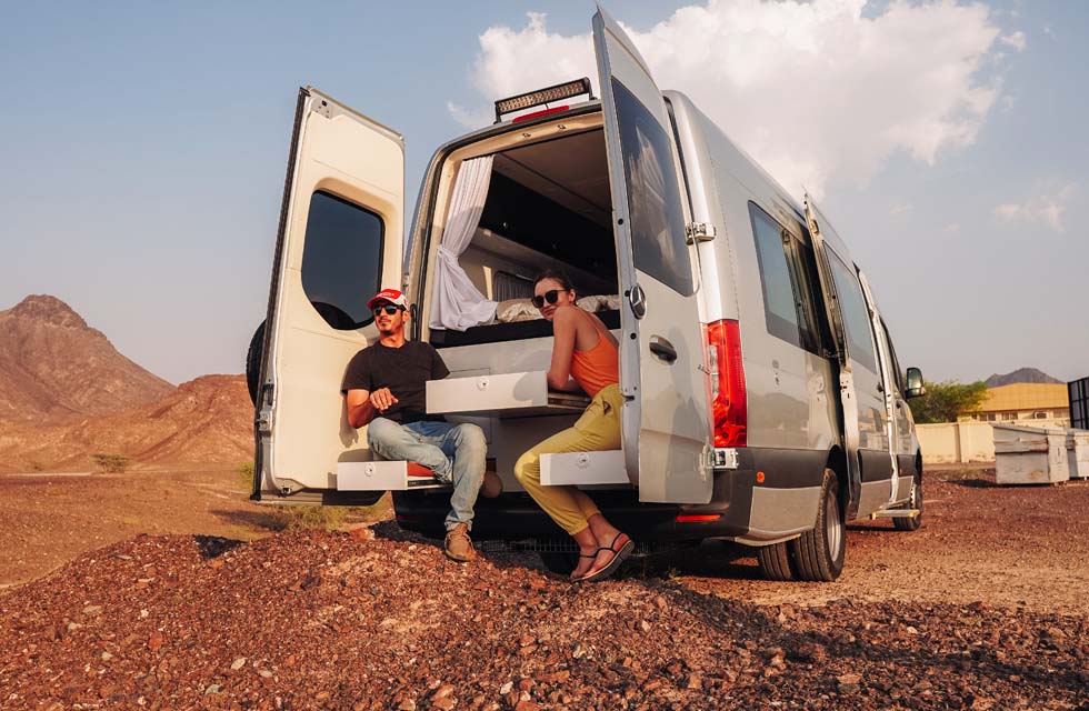 Romantic Camper Van Getaway for Two with Wayout UAE Rental