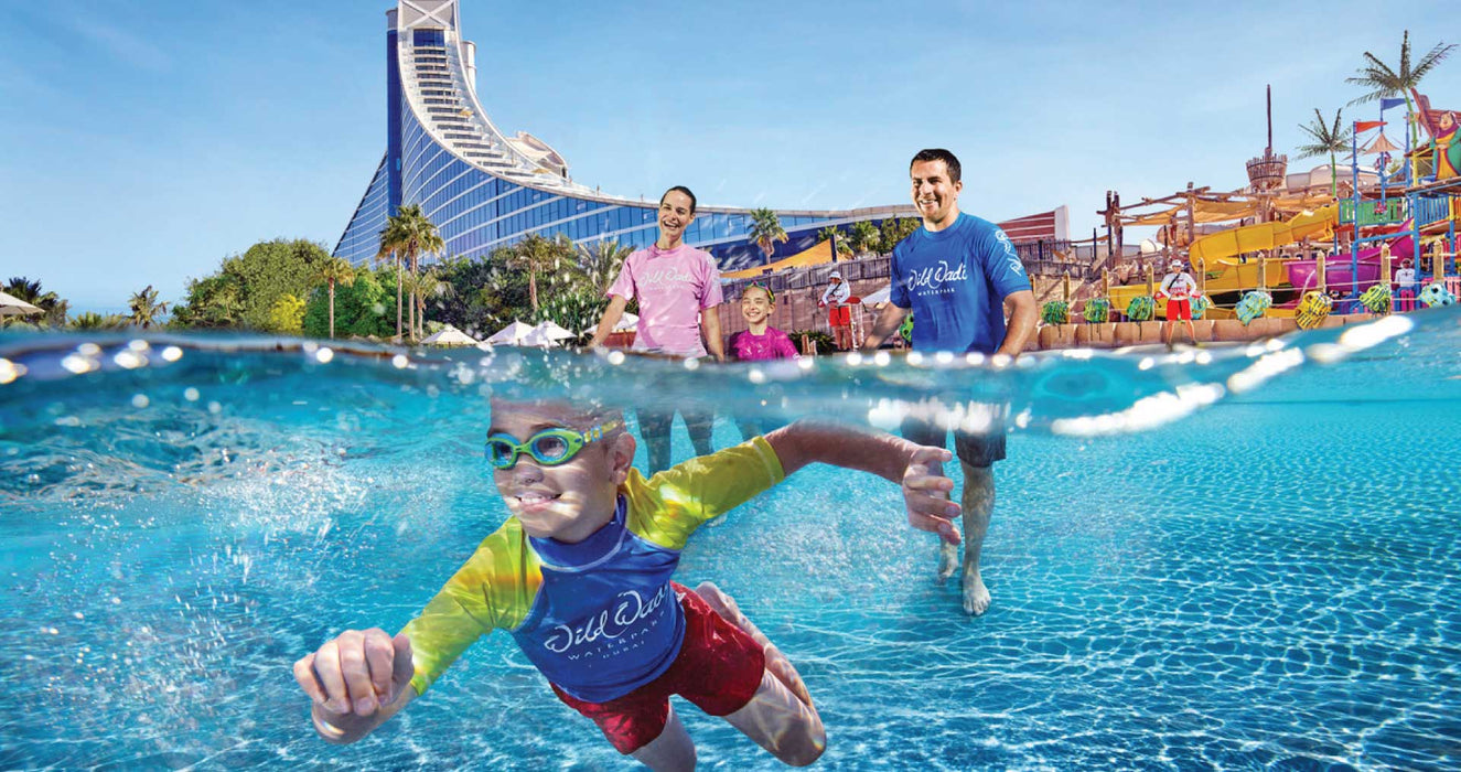 One Night Hotel Stay in Dubai with Wild Wadi Water Park tickets for Two | Theme Parks & Attractions at Wondergifts