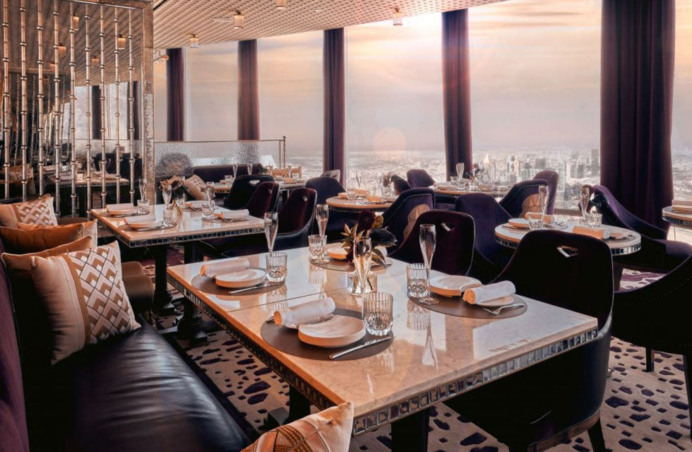 Premium Lunch with House Beverages at At.Mosphere Burj Khalifa for One - WONDERDAYS