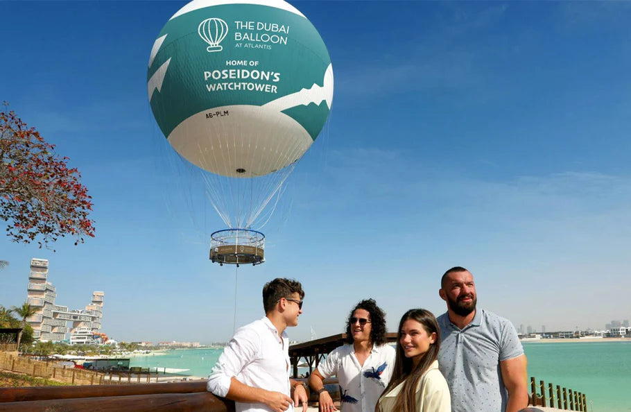 Stunning Dubai Balloon Flight at Atlantis The Palm & Vapiano Dining for Two