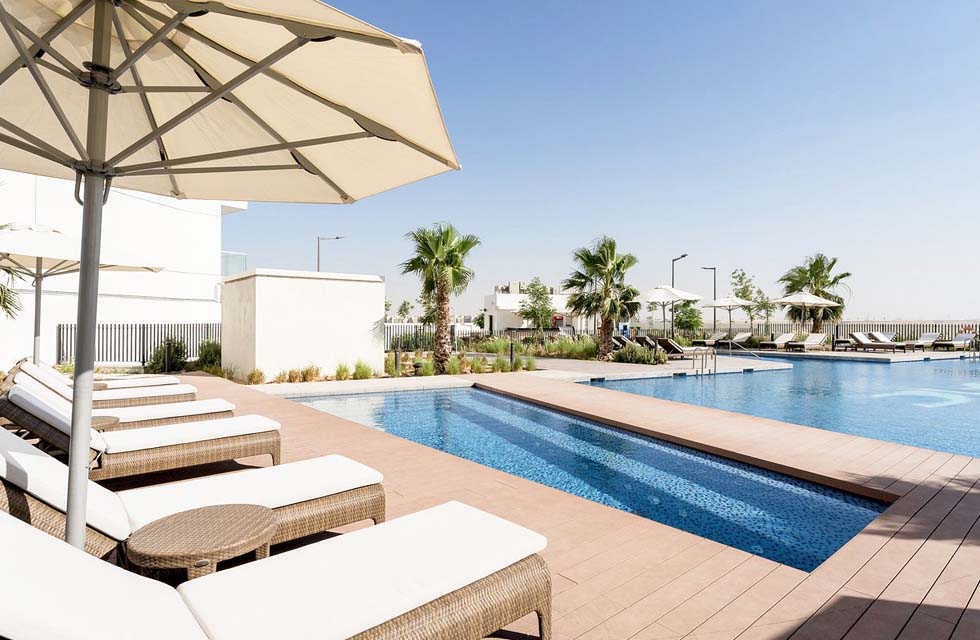 Pool and Beach Access with Food and Beverage for Two at Radisson Damac Hills