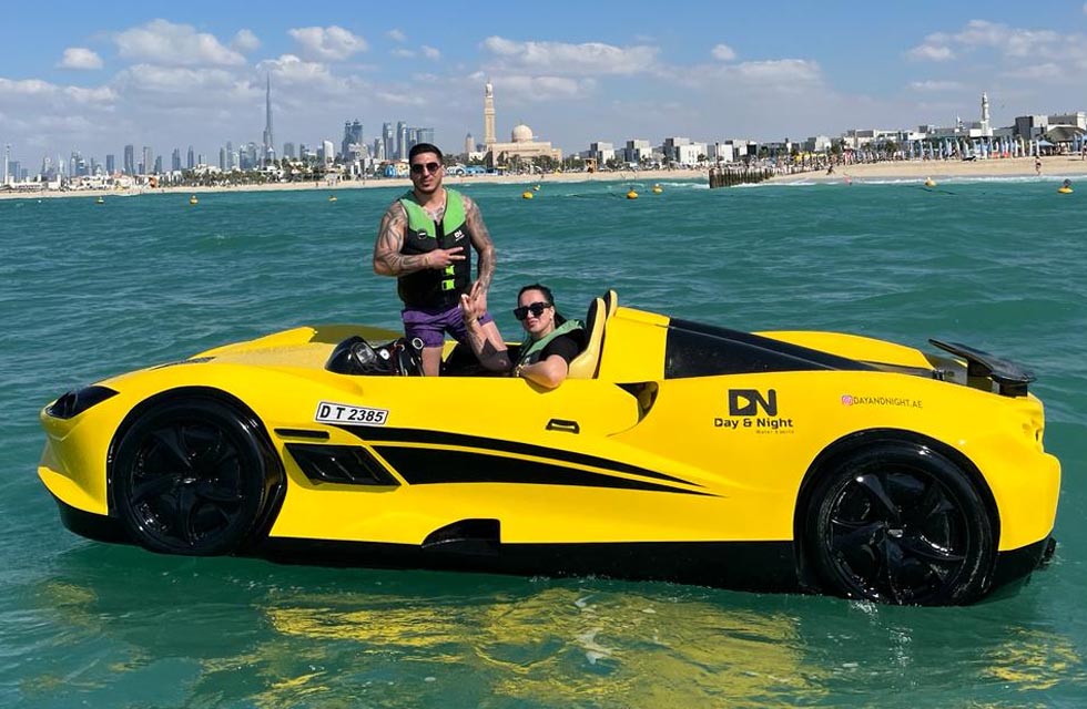 Discover Dubai: Ride a 60-Minute Jetcar Adventure for Two | Adventure at Wondergifts