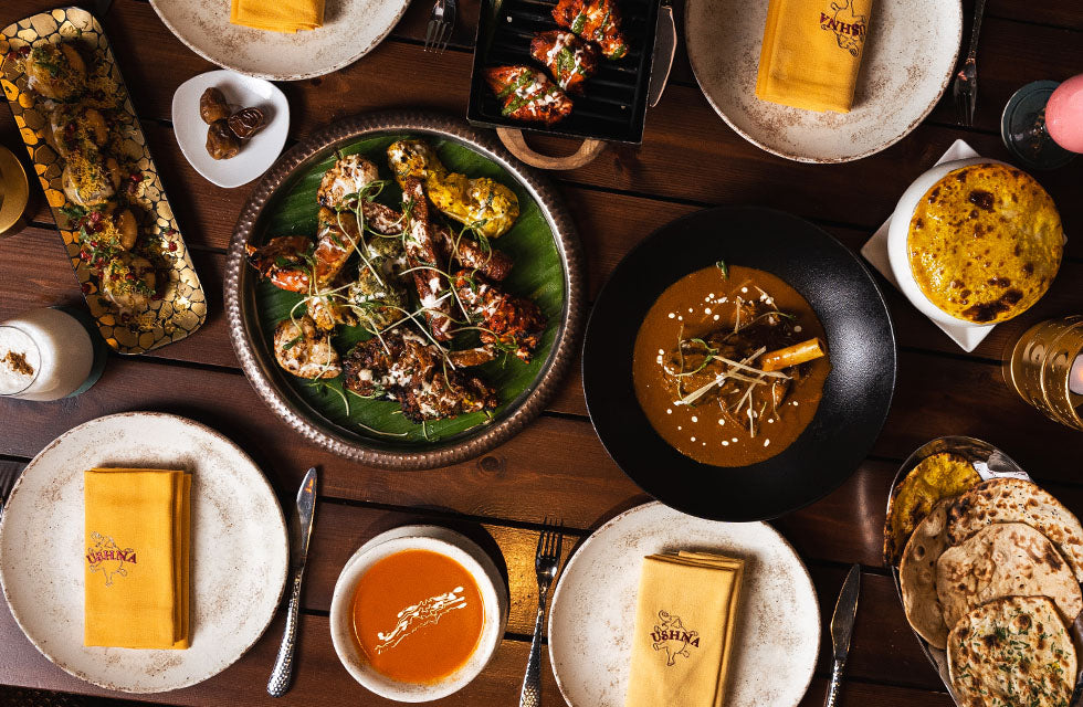 Lavish Indian Dining with House Beverages for Two at Ushna Dubai & Abu Dhabi | Food and Drink at Wondergifts