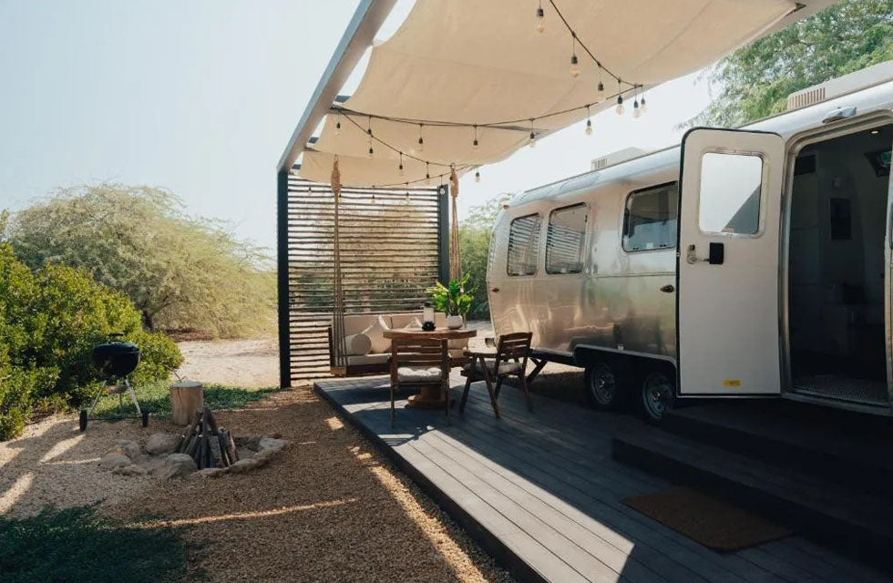 Luxury Airstream Cabin Stay with Breakfast for Two at Bab Al Nojoum