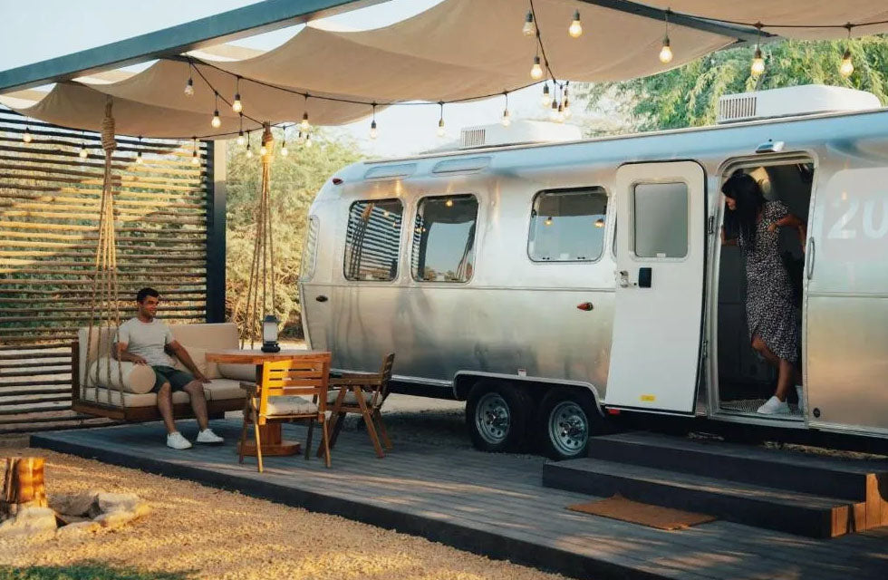 Charming All-Inclusive Airstream Cabin Stay for Two at Bab Al Nojoum