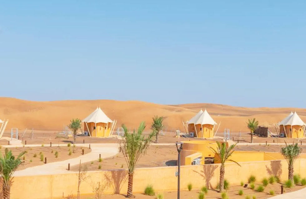 Exclusive 1-Night Tent Stay with Private Pool and Breakfast for Two at Al Badayer