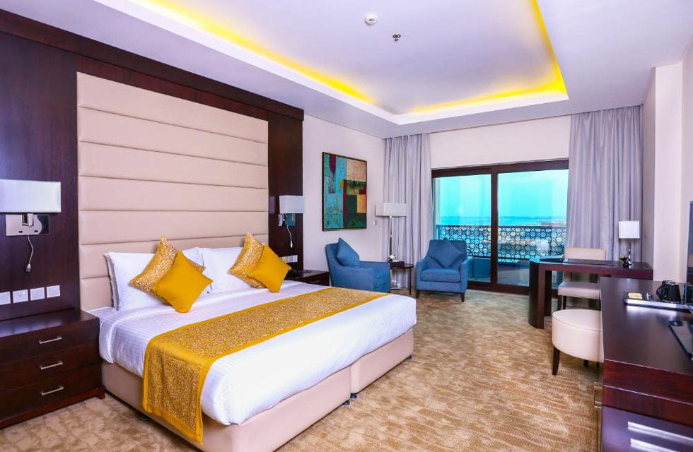 Deluxe Marina View Stay with Meals for Two at Al Bahar Hotel