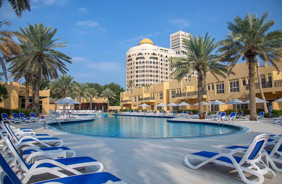 Luxury One-Night Stay with Breakfast for Two at Al Hamra Village Hotel