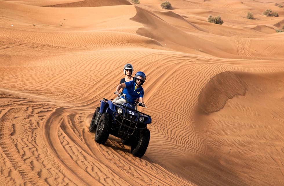 Thrilling 60-Minute Quad Bike Tour in Dubai for One with Refreshments