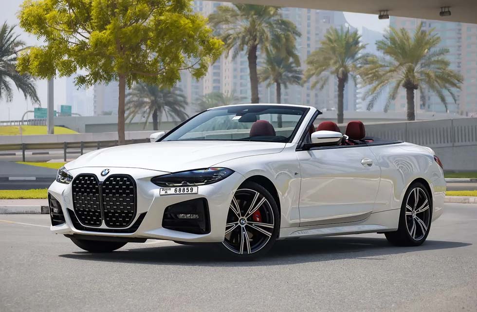 Rent a BMW: White BMW 430 Cabrio for One Day