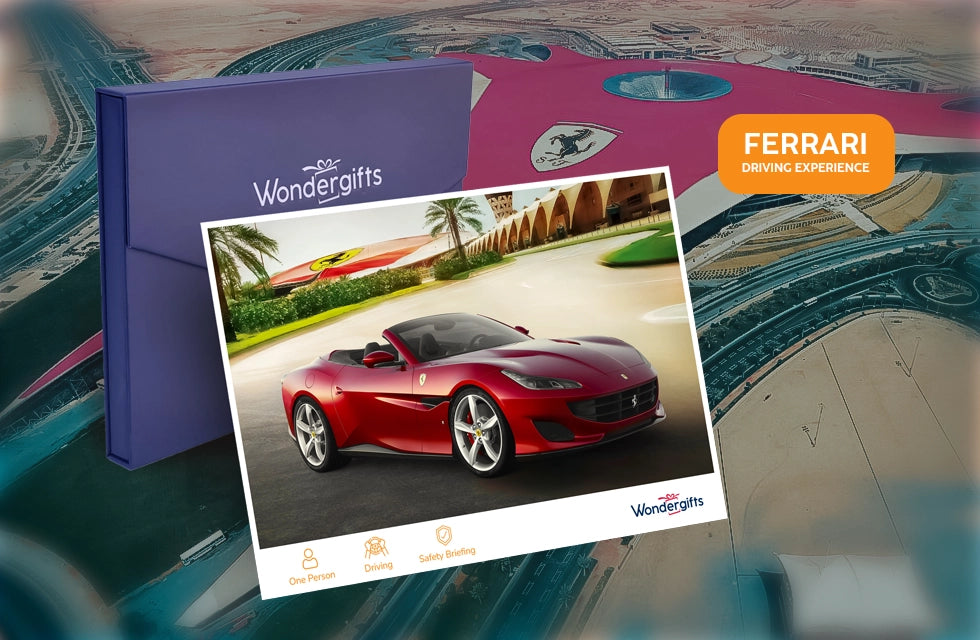 Ferrari Driving Experience for One at Ferrari World | Theme Parks & Attractions at Wondergifts