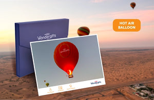 Sunrise Hot Air Balloon Ride Gift Box: Give the Gift of Flying in the UAE | Flying at Wondergifts