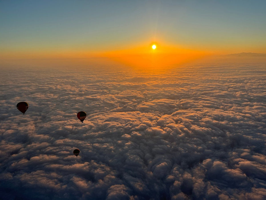 Sunrise Hot Air Balloon Ride, Breakfast & Desert Safari Experience for One