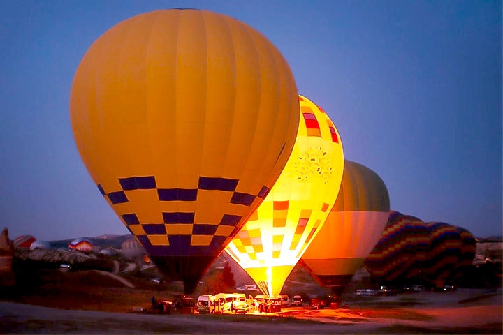 Sunrise Hot Air Balloon Ride, Breakfast & Desert Safari Experience for One