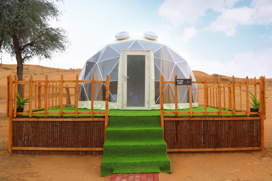 Exclusive Desert Dome Stay with Aeroprakt Flight Above RAK for Two