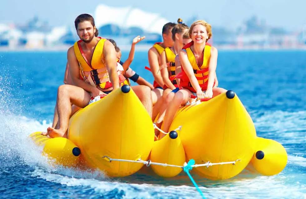 Exciting Banana or Donut Boat Ride in Dubai Marina for Up to 5 People