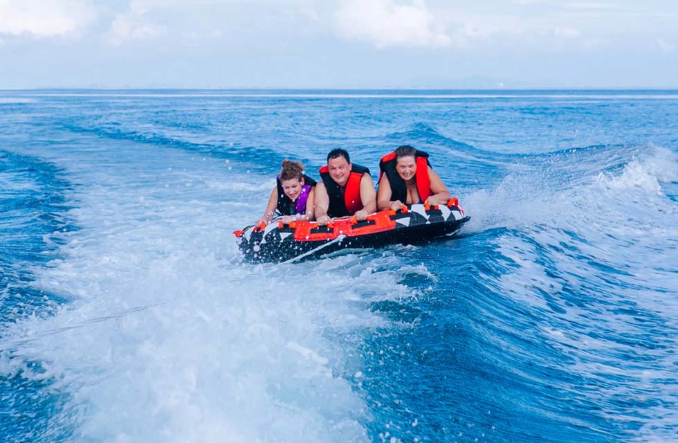 Exciting Banana or Donut Boat Ride in Dubai Marina for Up to 5 People