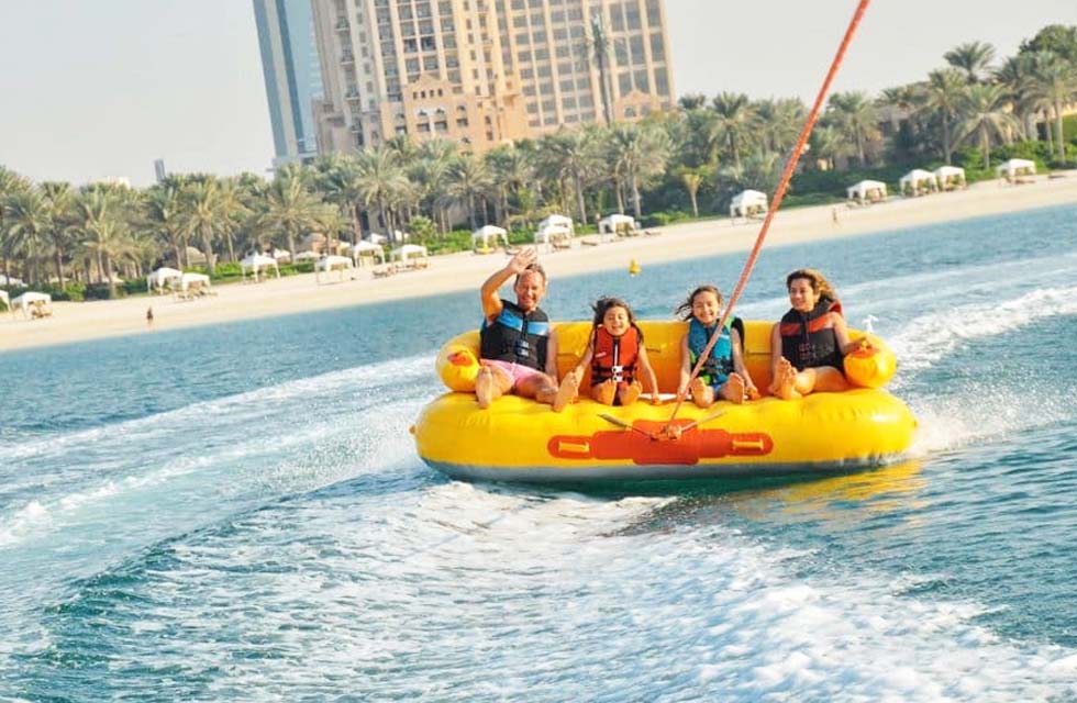 Exciting Banana or Donut Boat Ride in Dubai Marina for Up to 5 People