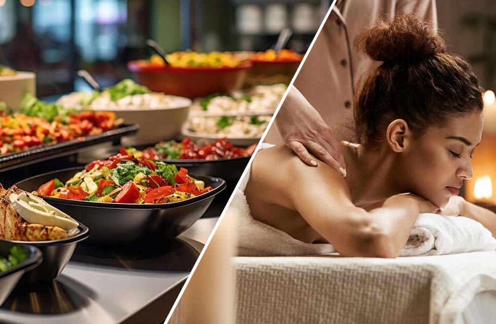 60-Minute Soothing Couples Massage and Premium Lunch at The H Hotel