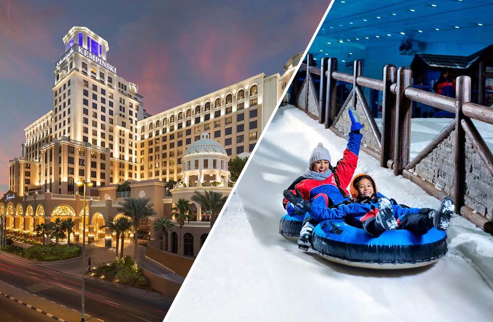 Luxurious Kempinski Stay with Ski Dubai Adventure for Two