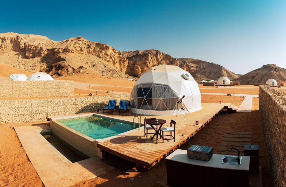 Exclusive 1-Night Stay in a Cozy Dome with Private Pool at Moon Retreat