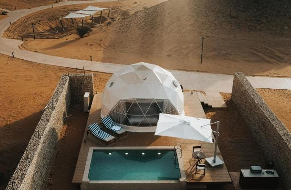 Exclusive 1-Night Stay in a Cozy Dome with Private Pool at Moon Retreat