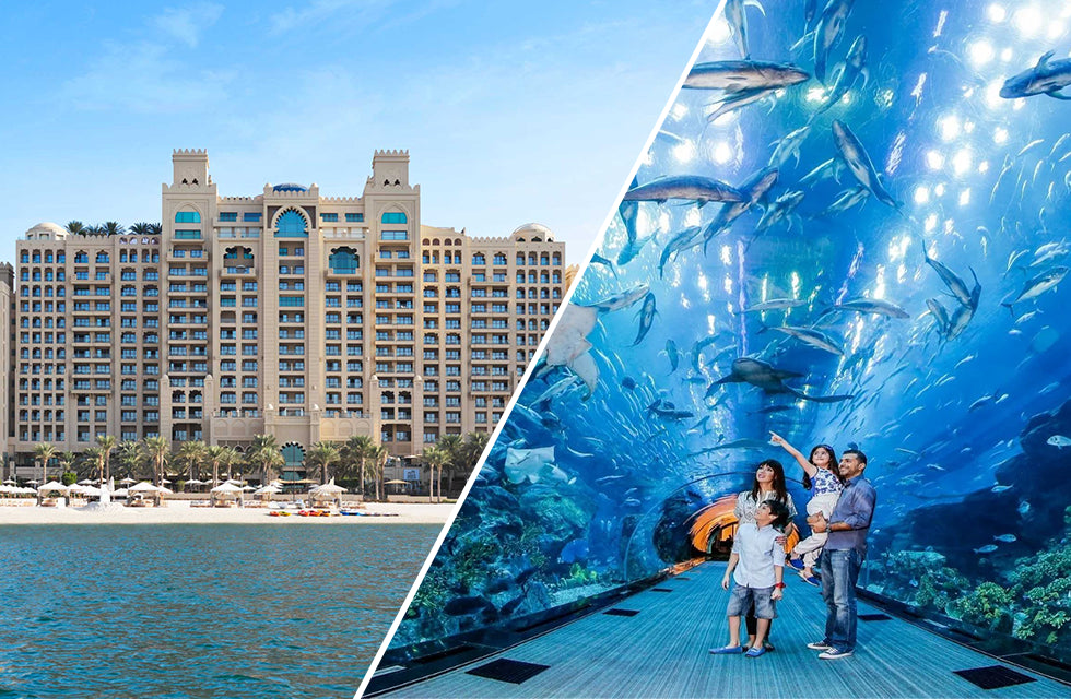 One Night Stay in Dubai with Burj At The Top & Aquarium Tickets for Two - WONDERDAYS