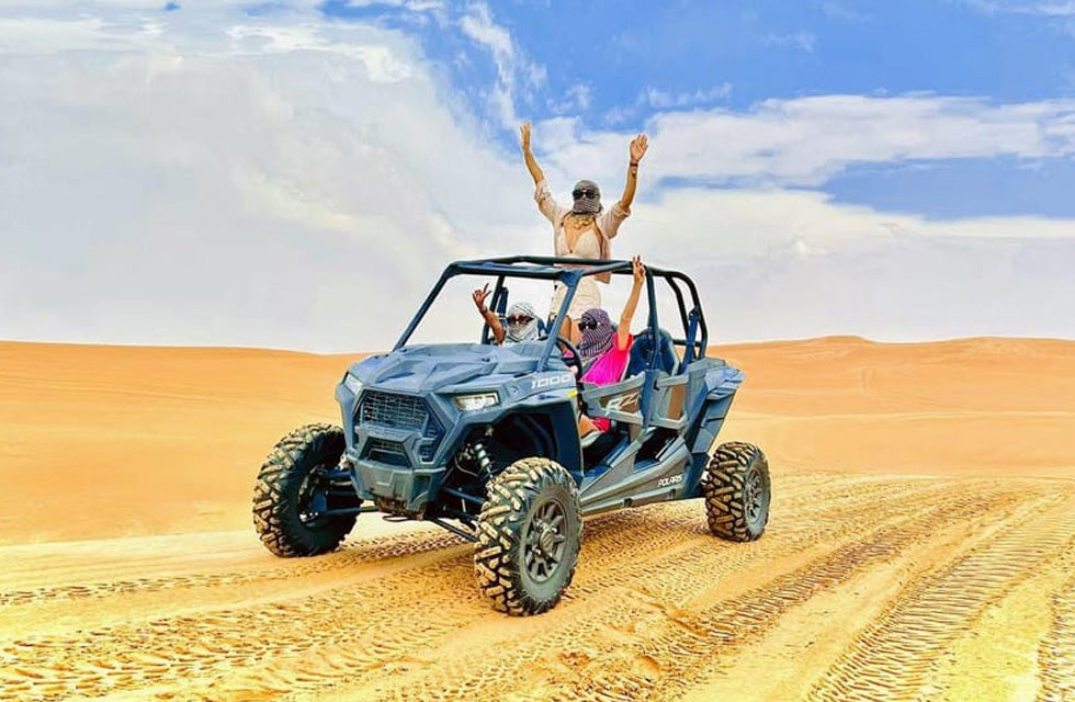 Adventurous Red Dune Buggy Desert Safari with BBQ Dinner for One