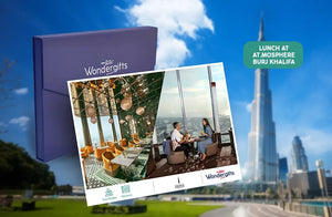 Romantic Lunch with Beverages for Two at At.Mosphere Burj Khalifa | Food and Drink at Wondergifts