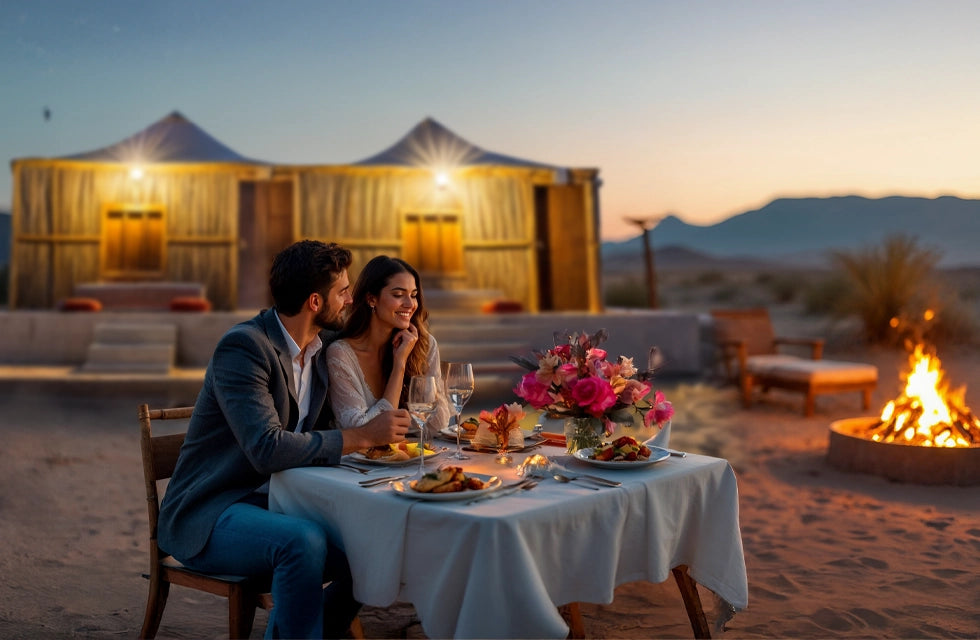 Romantic Deluxe Desert Escape with Dinner, Breakfast, and More