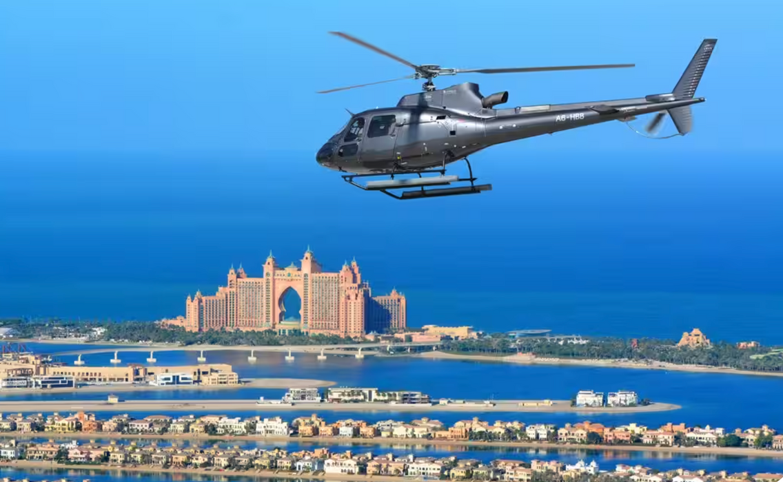 Thrilling Dubai Helicopter Tour Over The Palm + Entry to Dubai Frame | Flying at Wondergifts