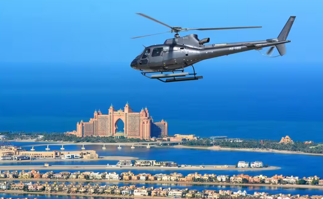 Thrilling Dubai Helicopter Tour Over The Palm | Flying at Wondergifts