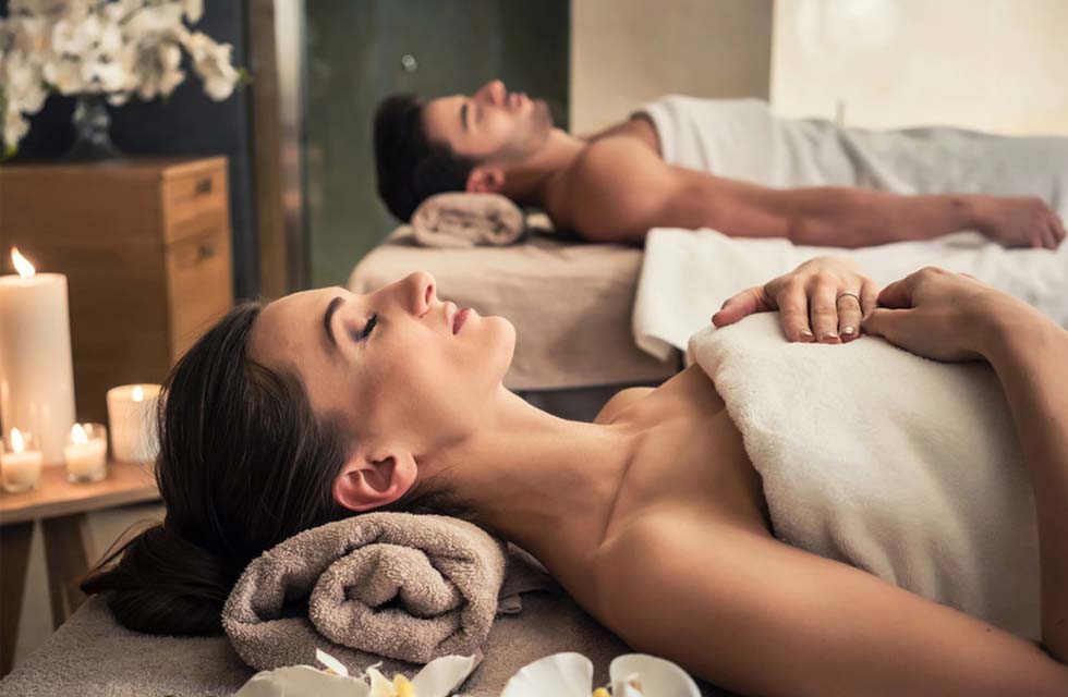 Rejuvenating Couples Massage with Exclusive Pool and Beach Access