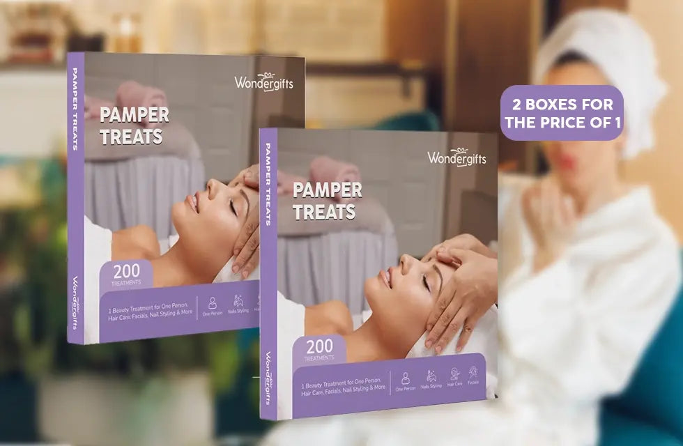 Pamper Treats  - 2 Boxes For the Price of 1: Your Choice of 2 Beauty Treatments - WONDERDAYS
