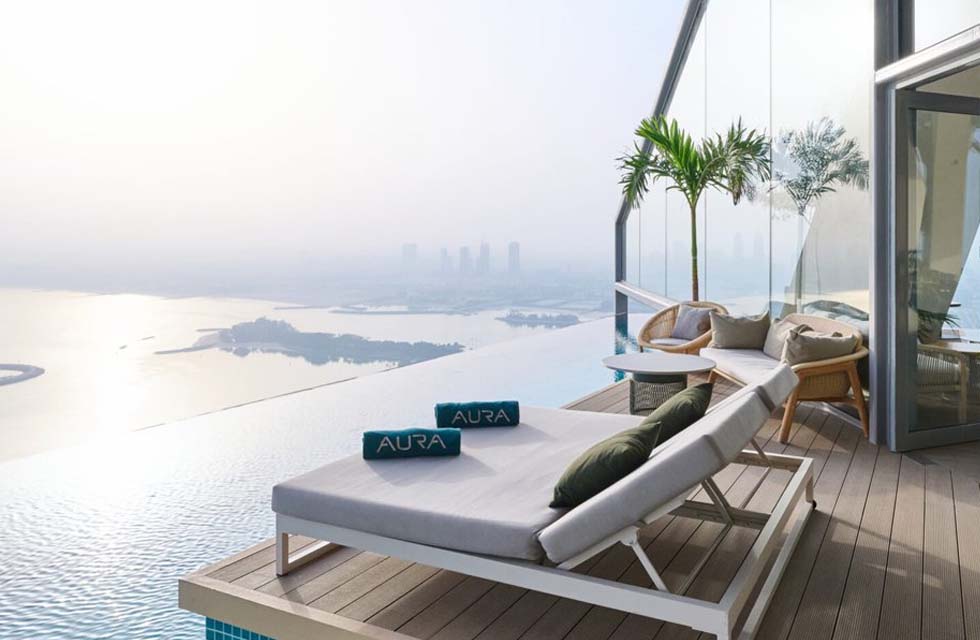 Unforgettable Sunrise Pool Access with Burj View at Aura Skypool, The Palm