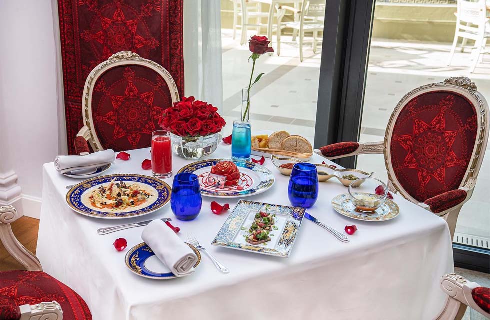 Romantic Lunch or Dinner with House Drinks for Two at Vanitas, Palazzo Versace