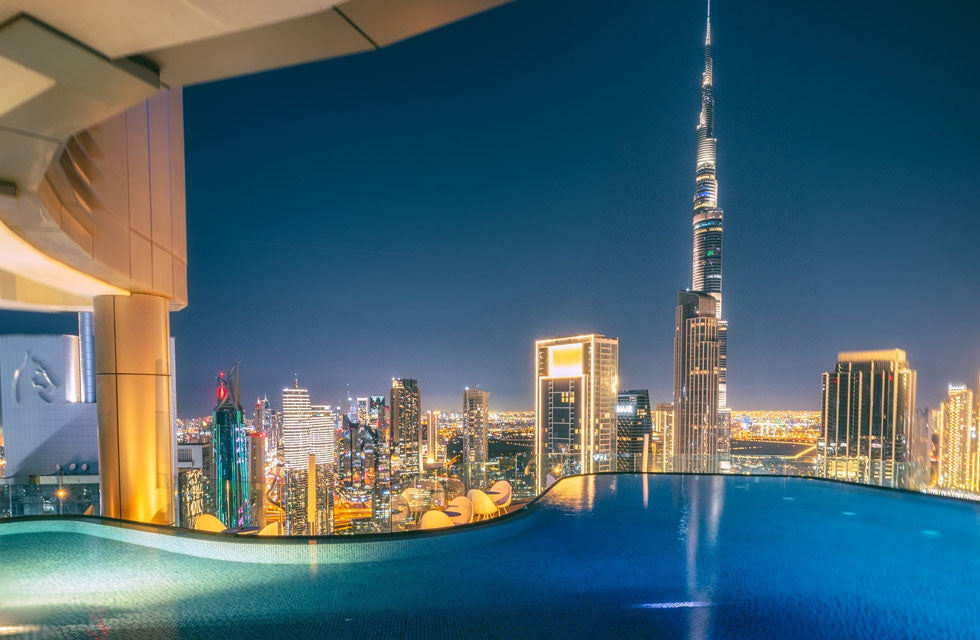 French Afternoon Tea with Stunning Burj Khalifa Views at Malibu Sky Lounge for Two