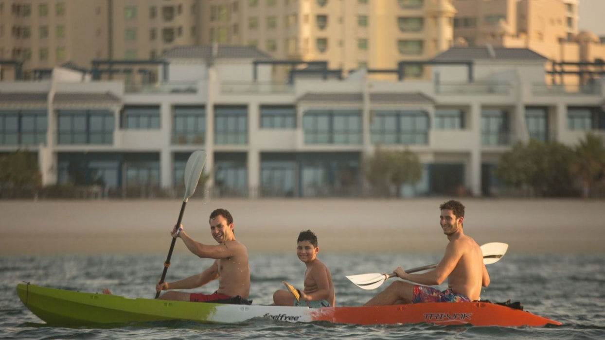 Three seater One Hour Kayak Rental on The Palm Jumeirah | Adventure at Wondergifts