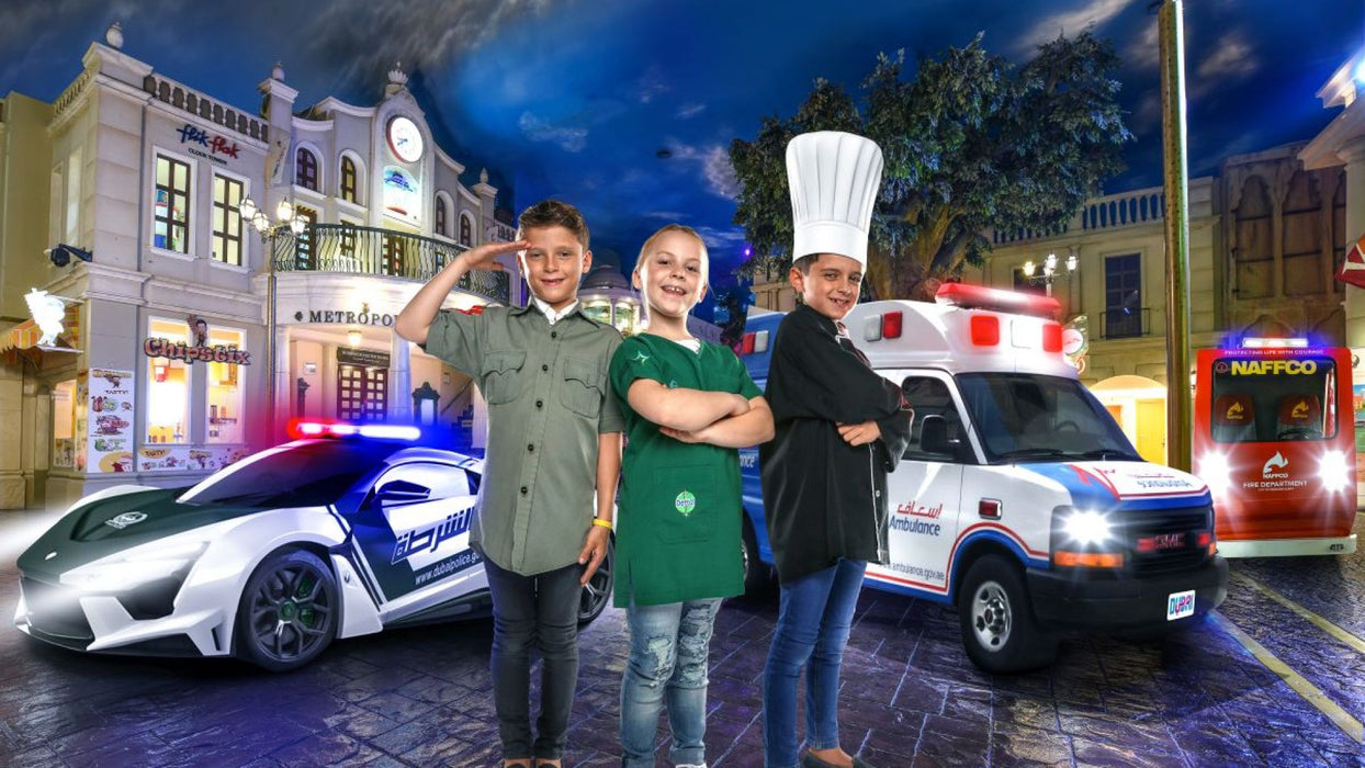 Adult and Child Combo Pass for Kidzania Dubai | Theme Parks & Attractions at Wondergifts