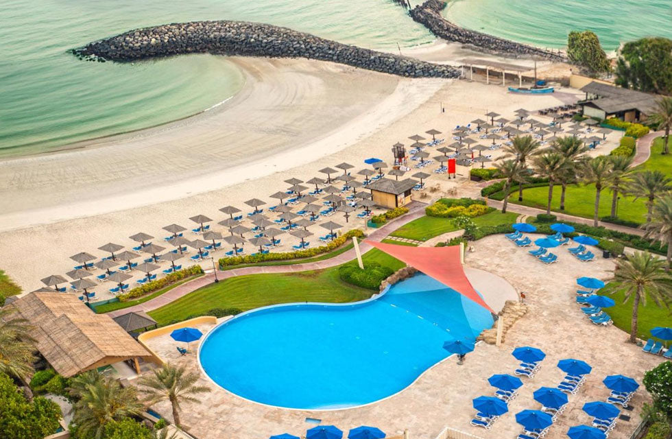 Elegant 1-Night Stay with Dinner and Breakfast at Coral Beach Resort Sharjah