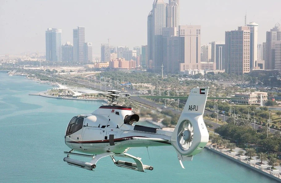 Helicopter Tour Gift Box: Elevate Your View of Dubai or Abu Dhabi’s Iconic Sights