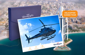 Dubai Helicopter Over The Palm with Dubai Frame Access Gift Box for One | Flying at Wondergifts